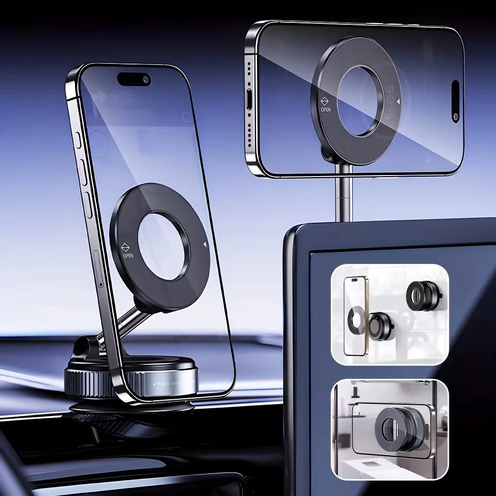 Ultimate K007 Strong Magnetic Car Phone Holder - Foldable & 360° Adjustable for All Your Mounting Needs!