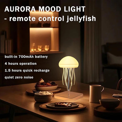 Enchanting LED Jellyfish Lamp with 9 Graceful Tentacles, Dual Modes, Extended Battery Life, Colorful Gradient Effects, and Convenient Remote Control
