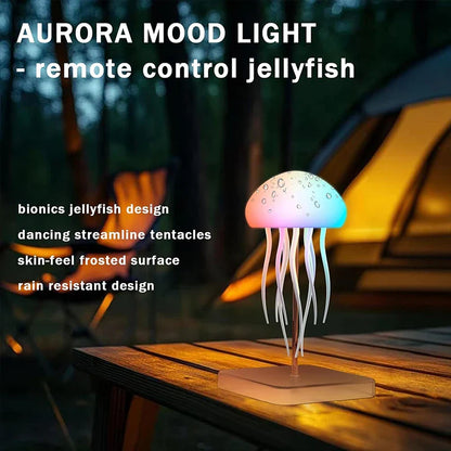 Enchanting LED Jellyfish Lamp with 9 Graceful Tentacles, Dual Modes, Extended Battery Life, Colorful Gradient Effects, and Convenient Remote Control