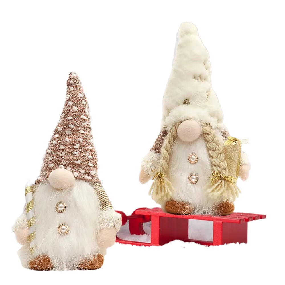 Enchanting 30cm Glowing Gnome Faceless Doll - Perfect Christmas Tree Decoration and Cozy Night Light for Holiday Magic 2023-2025